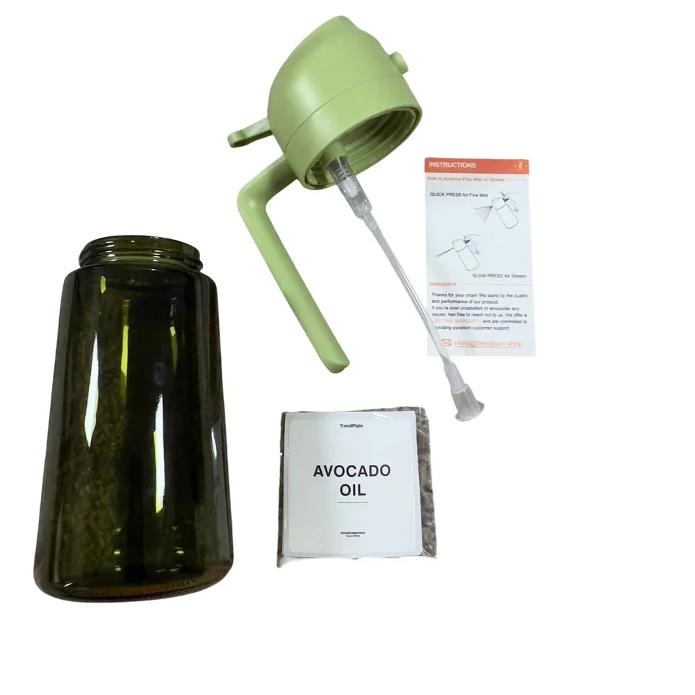 TrendPlain 16 Oz Olive Oil‎ Pour Spray Kitchen Gadget Air Fryer Accessory Grill